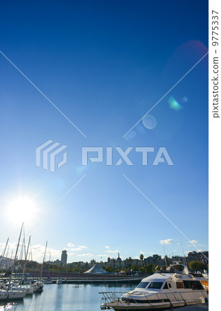 Barcelona's yacht harbor Spain landscape photo material Barcelona's yacht harbor Spain landscape photo material 9775337
