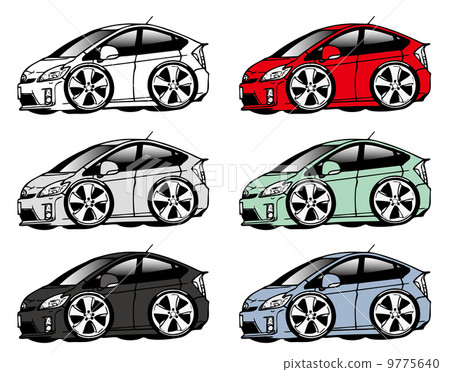 Toyota Prius (3rd generation · 1st term) Touring selection deformed illustration 9775640