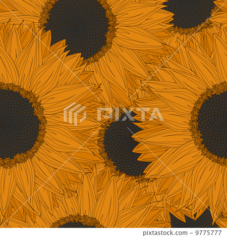 Abstract sunflowers pattern Abstract sunflowers pattern 9775777