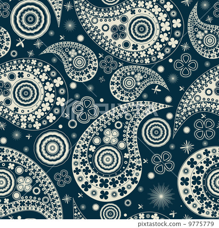Clover seamless paisley pattern Clover seamless paisley pattern 9775779