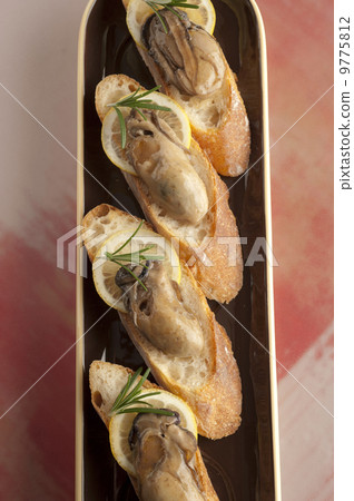 Oyster pickled in oil 9775812
