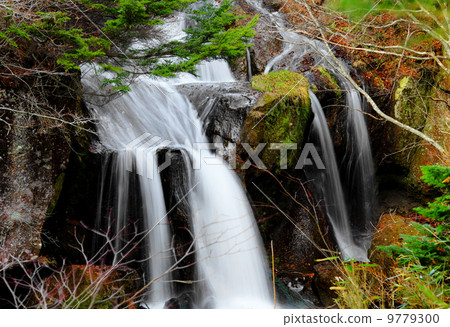 Waterfall in forest 9779300