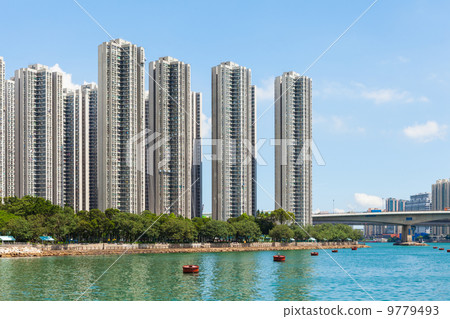 Residential area in Hong Kong 9779493