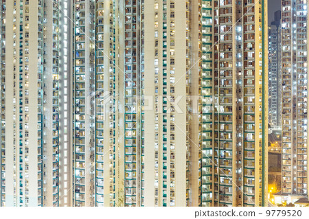 Facade building at night Facade building at night 9779520