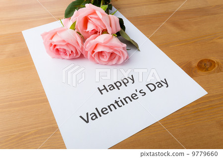 Rose and gift card message Rose and gift card message 9779660