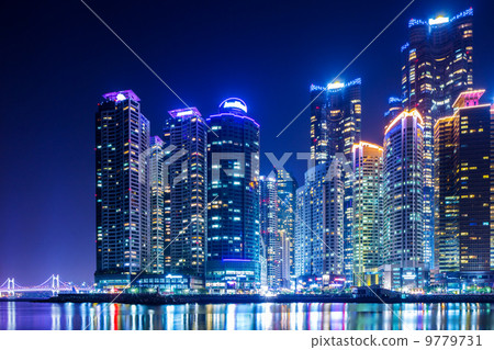 Busan city at night 9779731