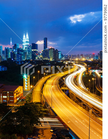 Kuala Lumpur skyline at night 9779962