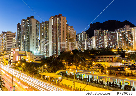Kowloon with lion rock at night Kowloon with lion rock at night 9780055