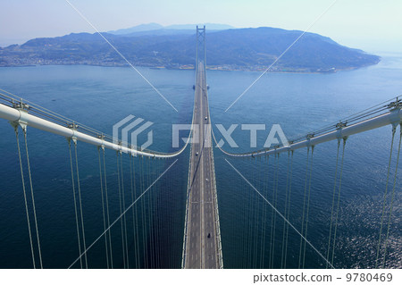 Suspension bridge connect with Kobe and Awaji 9780469