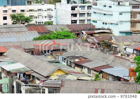 Slum area in Thailand Slum area in Thailand 9781048