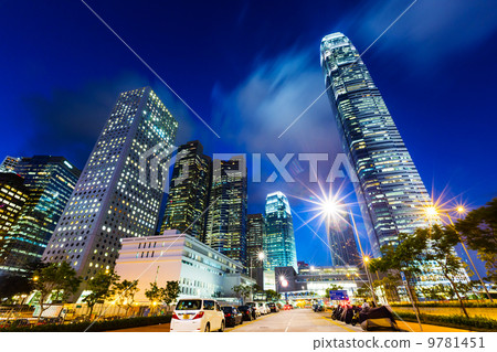 Hong Kong city at night 9781451