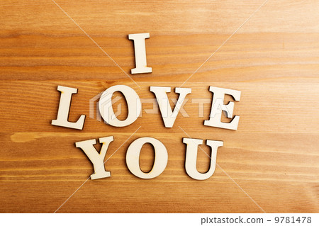 I Love You wooden letters 9781478