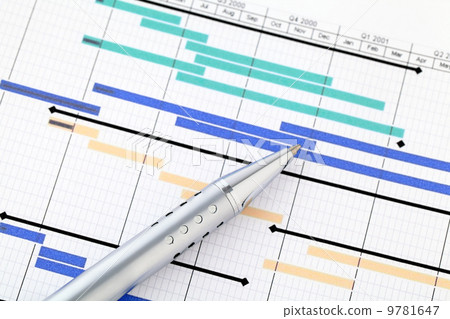 Gantt chart and pen Gantt chart and pen 9781647