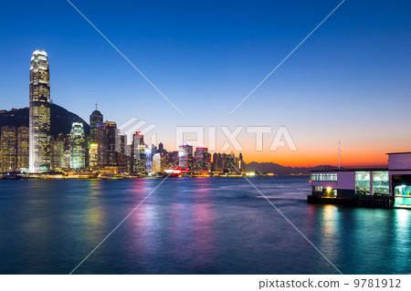 Hong Kong city night 9781912