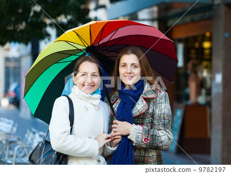 mature woman with adult daughter in autumn mature woman with adult daughter in autumn 9782197