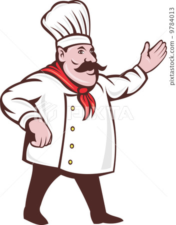 cartoon italian chef with mustache cartoon italian chef with mustache 9784013
