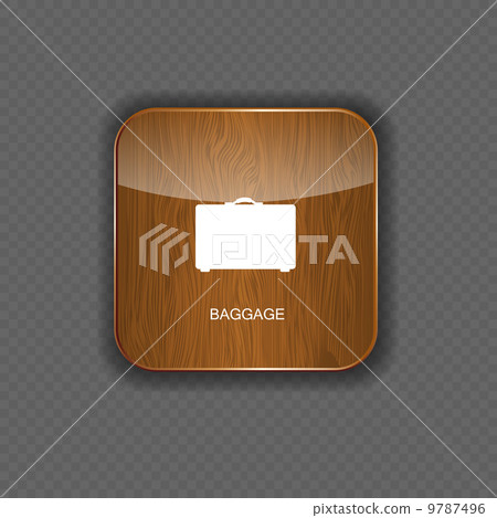 Baggage wood application icons 9787496