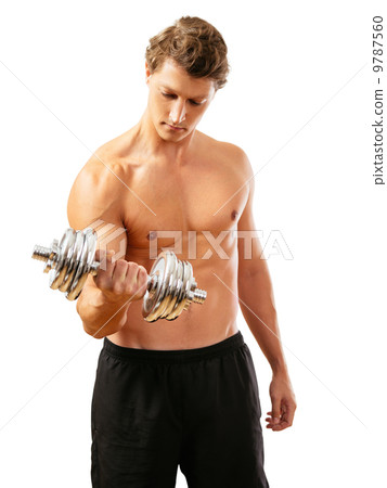 Shirtless bicep curl Shirtless bicep curl 9787560