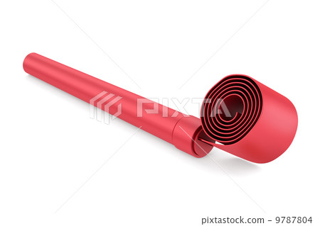 red party whistle isolated on white background red party whistle isolated on white background 9787804