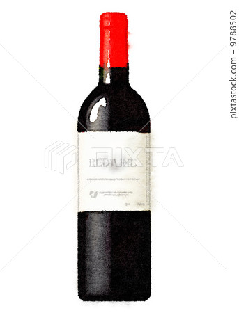 Red Wine Bottle Watercolor Painting Stock Illustration 9788502 PIXTA red-wine-bottle-watercolor-painting-stock-illustration-9788502-pixta
