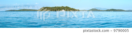 Lefkada coast summer panorama (Greece) 9790005