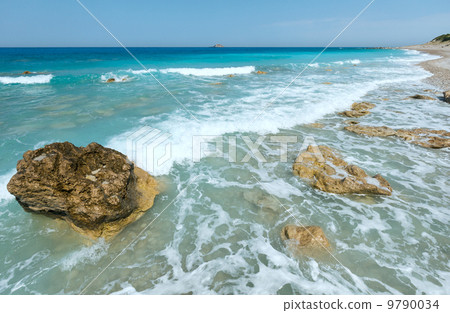 Lefkada coast summer beach (Greece) 9790034