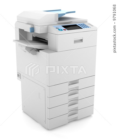 modern office multifunction printer isolated on white background 9791068