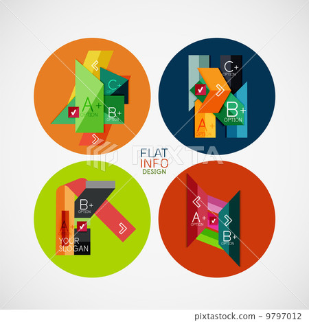 Flat infographic design concept set Flat infographic design concept set 9797012