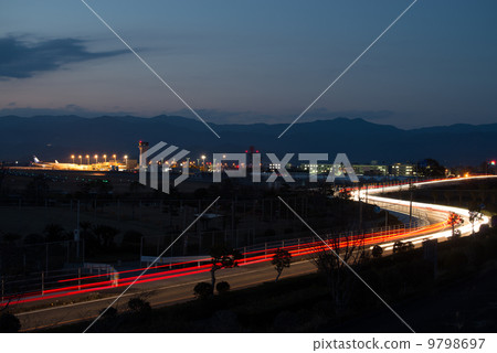 Kochi Ryoma airport at night 9798697