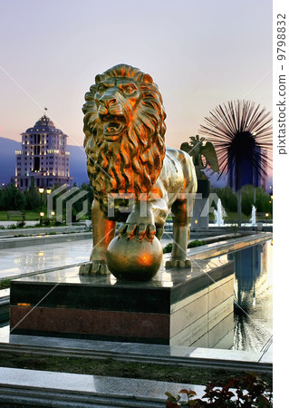 The Park of Independence in the evening. The Park of Independence in the evening. 9798832