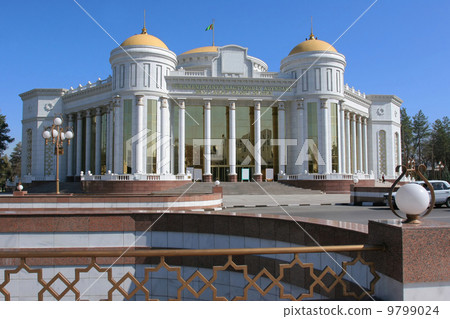 New theatre named by Mahtumkuly. Ashkhabad. Turkmenistan. 9799024