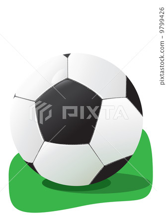 Football in a grass Football in a grass 9799426