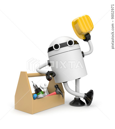 Robot with toolbox 9802971