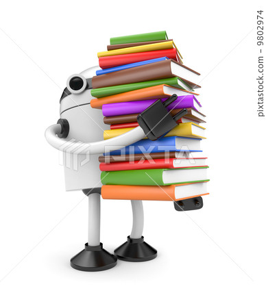 Robot with books 9802974