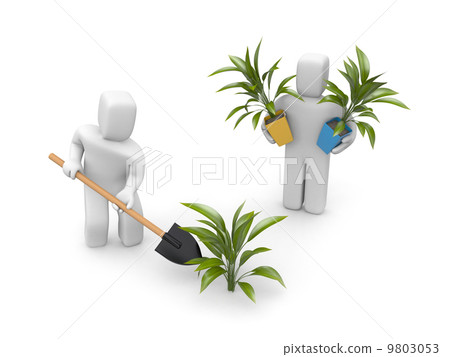 People put plants 9803053