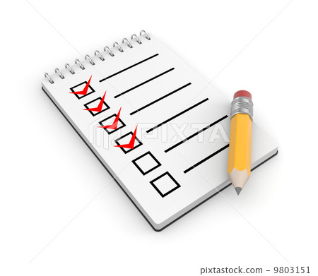 Notepad and pencil Notepad and pencil 9803151