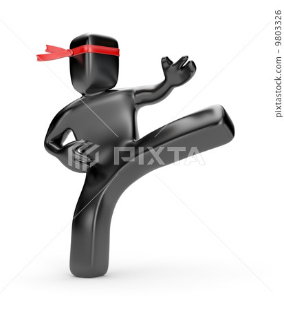 Person doing a kick Person doing a kick 9803326