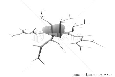 Cracked heart 9803378