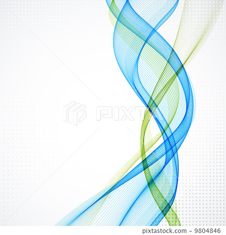 Abstract colorful blue vector waved background - Stock Illustration ...