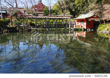 Mt. Fuji Hongu Sengen Taisha Shrine/Wakutama Pond (Fujinomiya City, Shizuoka Prefecture) 9805146