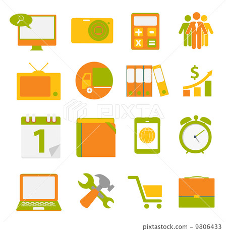 Modern Flat Icon Set for Web and Mobile Application in Stylish Modern Flat Icon Set for Web and Mobile Application in Stylish 9806433