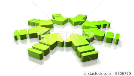 代表濃度的抽象3DCG 9806720