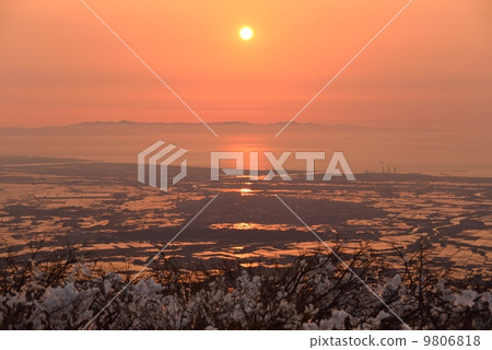 Sado Island and Echigo Plain and the Japan Sea 9806818