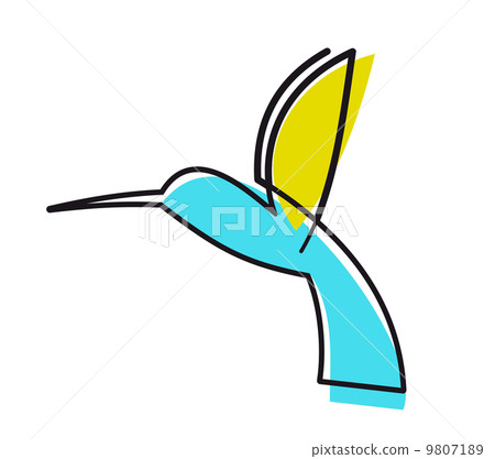 Colourful cartoon hummingbird Colourful cartoon hummingbird 9807189