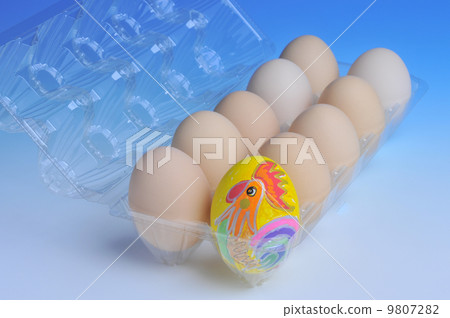 復活節彩蛋和雞蛋 復活節彩蛋和雞蛋 9807282