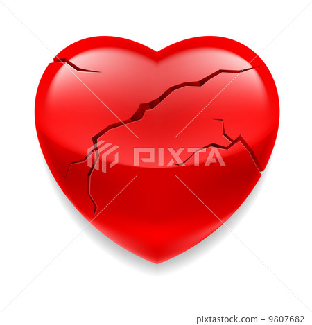 Cracked heart  9807682