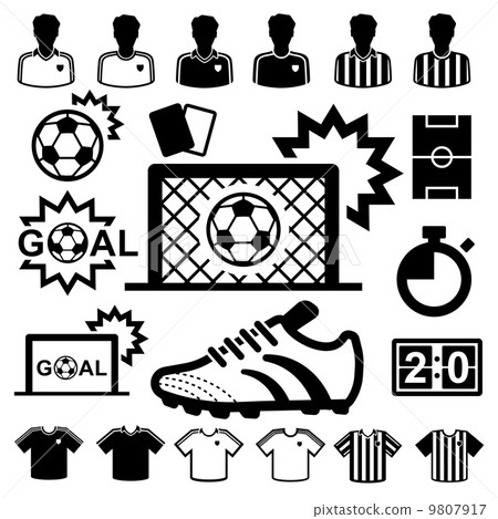 Soccer Icons set. 9807917