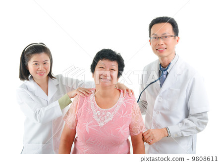 asian senior female medical checkup asian senior female medical checkup 9808611