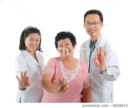 asian senior female medical checkup asian senior female medical checkup 9808612