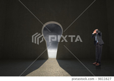 Composite image of shouting businessman Composite image of shouting businessman 9811627